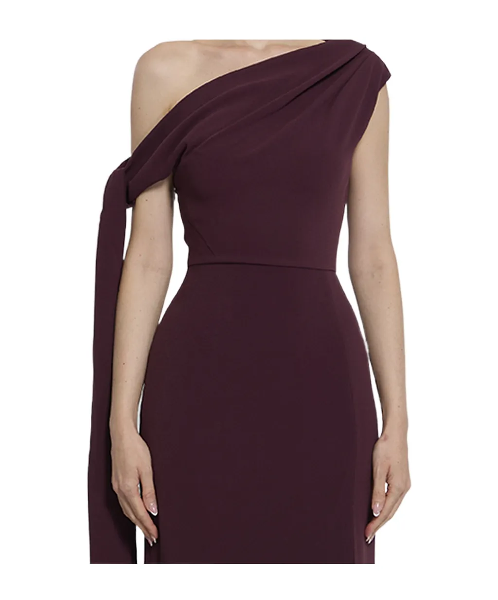 Solace London Irina One-Shoulder Long Dress