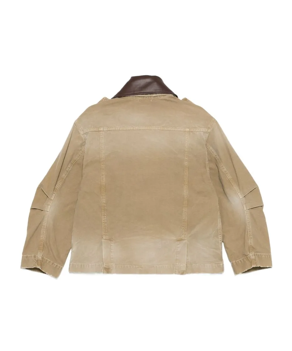 Semicouture Contrast Collar Utility Jacket