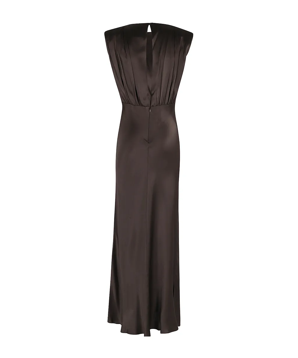 Padded Shoulders Dress