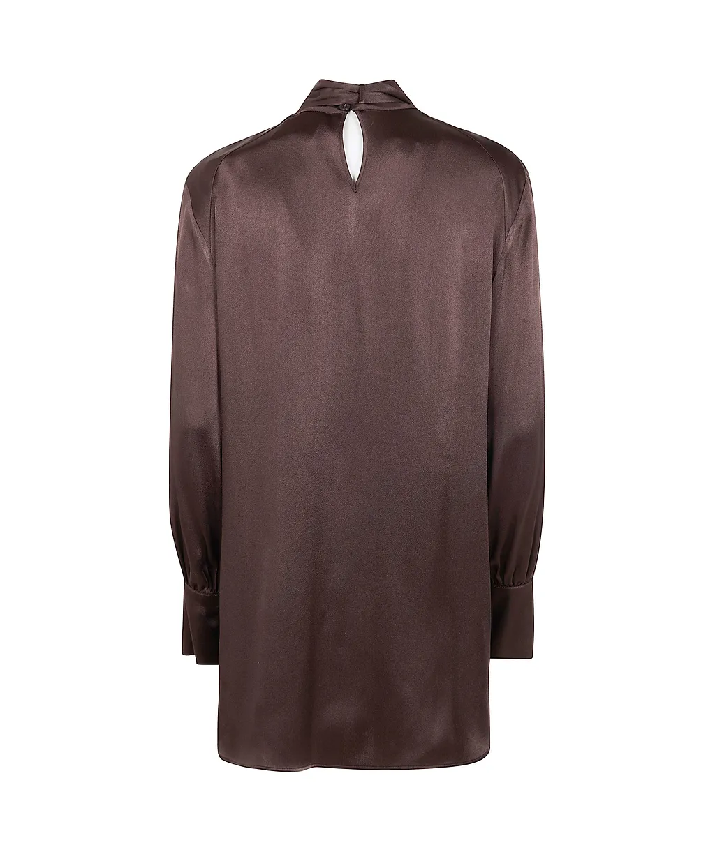 Manuela Tie-Neck Mini Dress