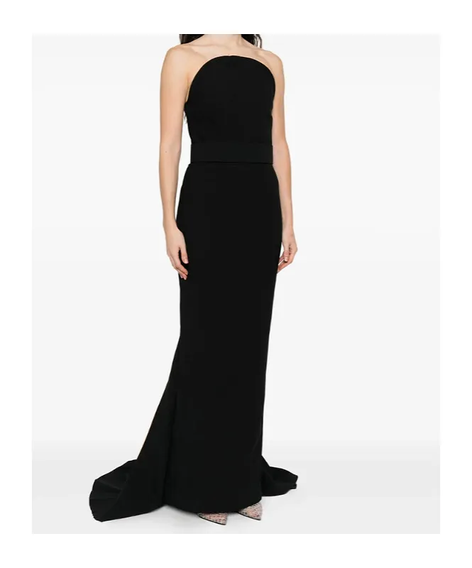 Solace London Strapless Fishtail Dress