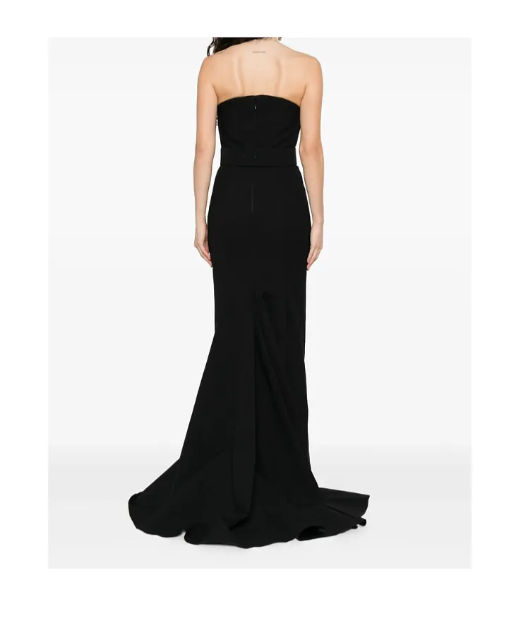 Solace London Strapless Fishtail Dress