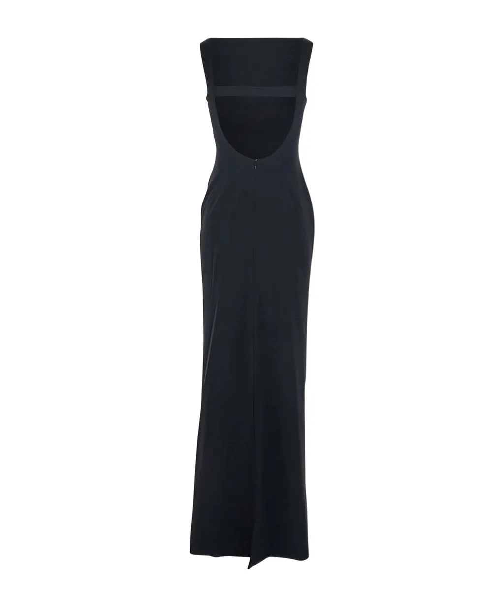 Solace London Square-Neck Cut-Out Dress