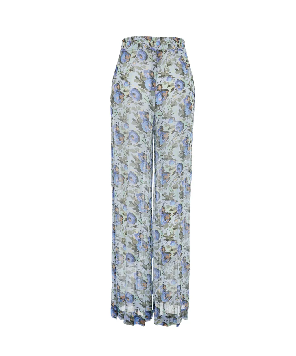 Semi Couture Floral Wide-Leg Pants