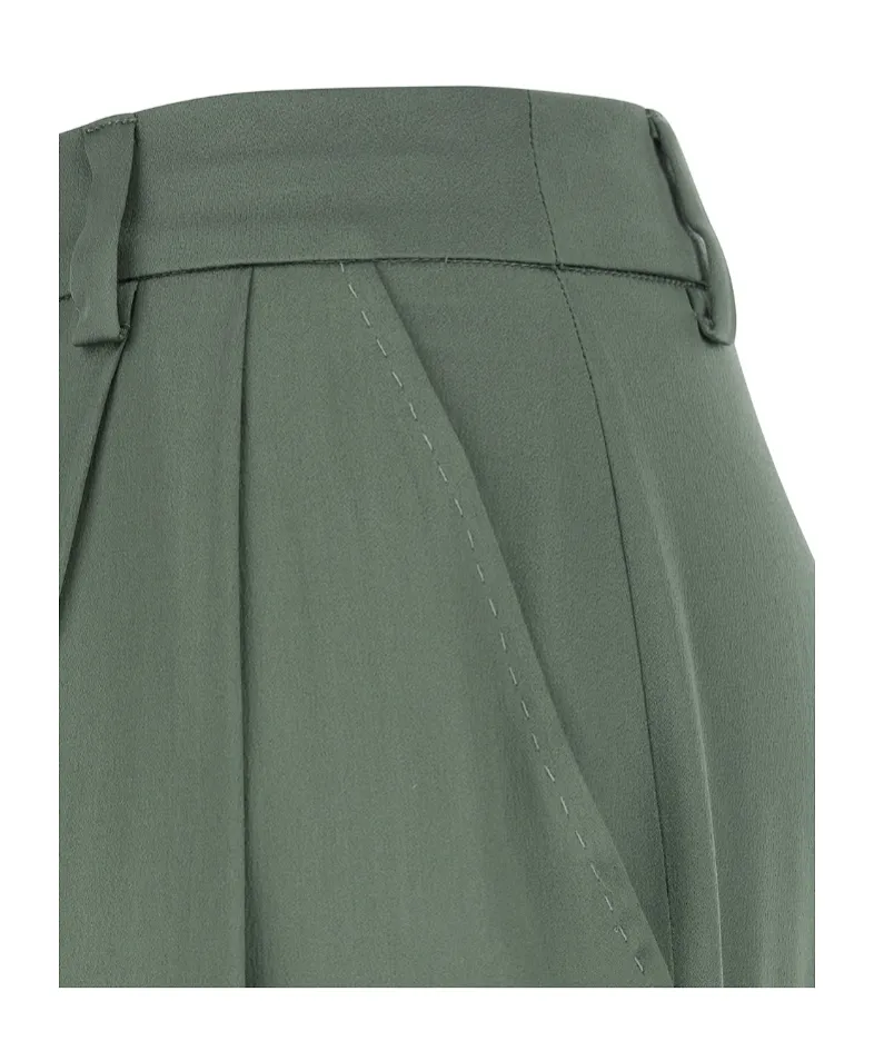 Semi Couture Pleated Straight-Leg Pants