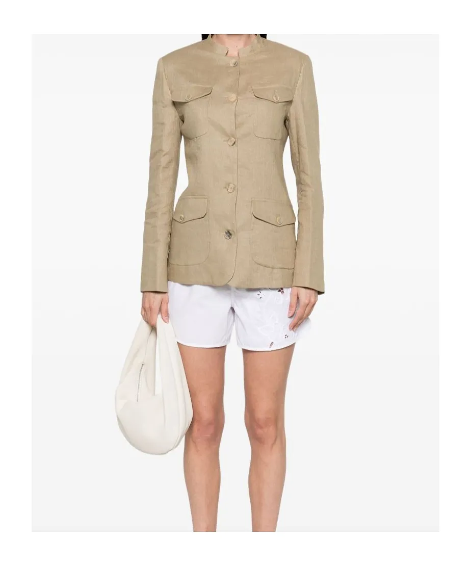 Semicouture Utility Jackets Beige