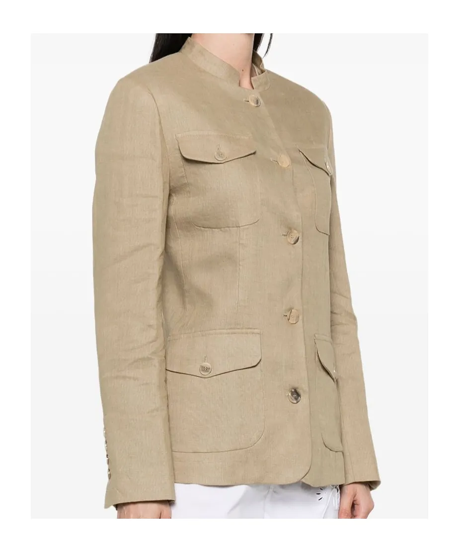 Semicouture Utility Jackets Beige