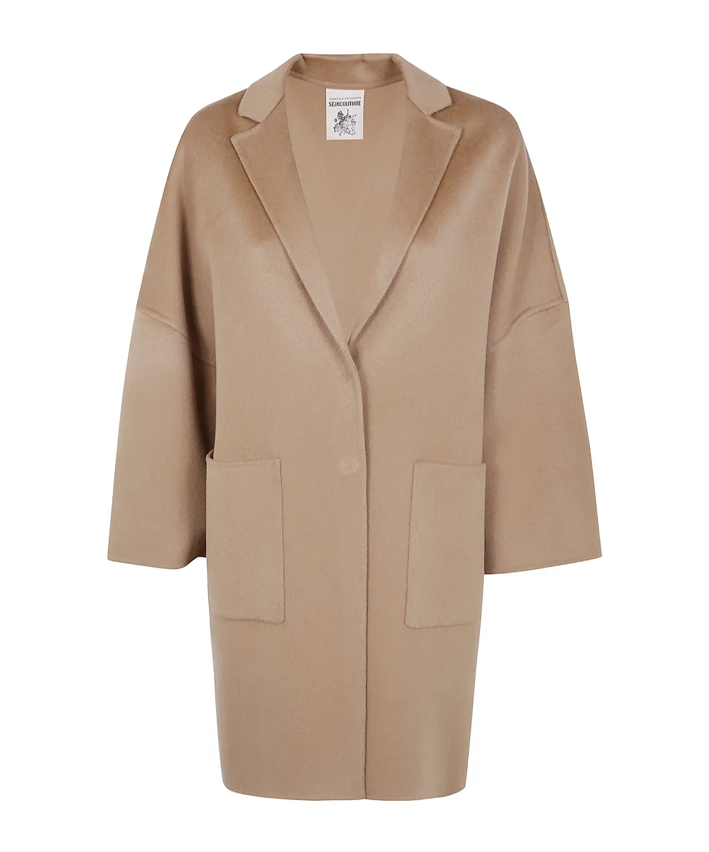 Semicouture Oversized Double Cloth Coat