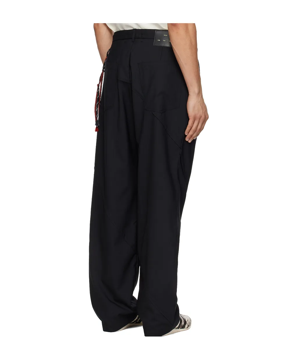 Slash Loose Pleated Trousers