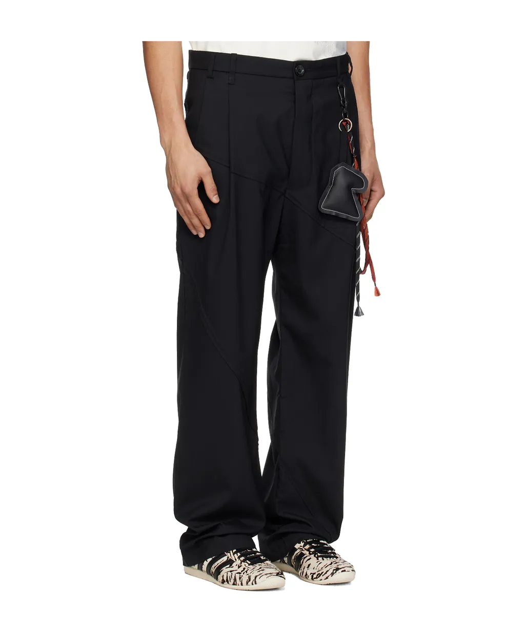 Slash Loose Pleated Trousers