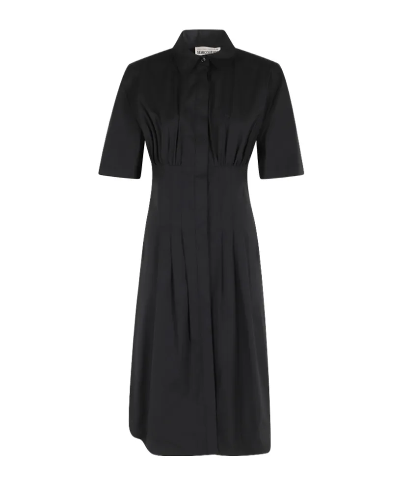 Short-Sleeved Shirt Dress