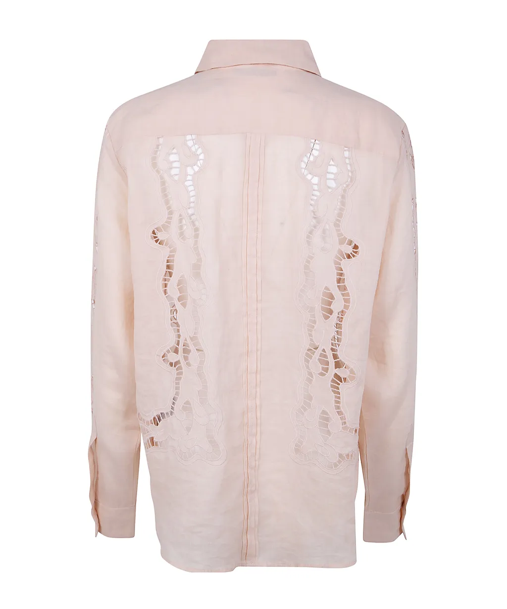 Seventy Embroidered Cutout Shirt