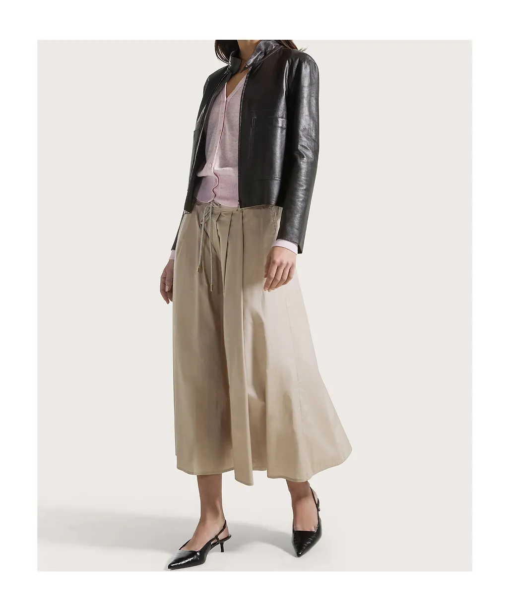 Seventy Stand Collar Nappa Leather Jacket