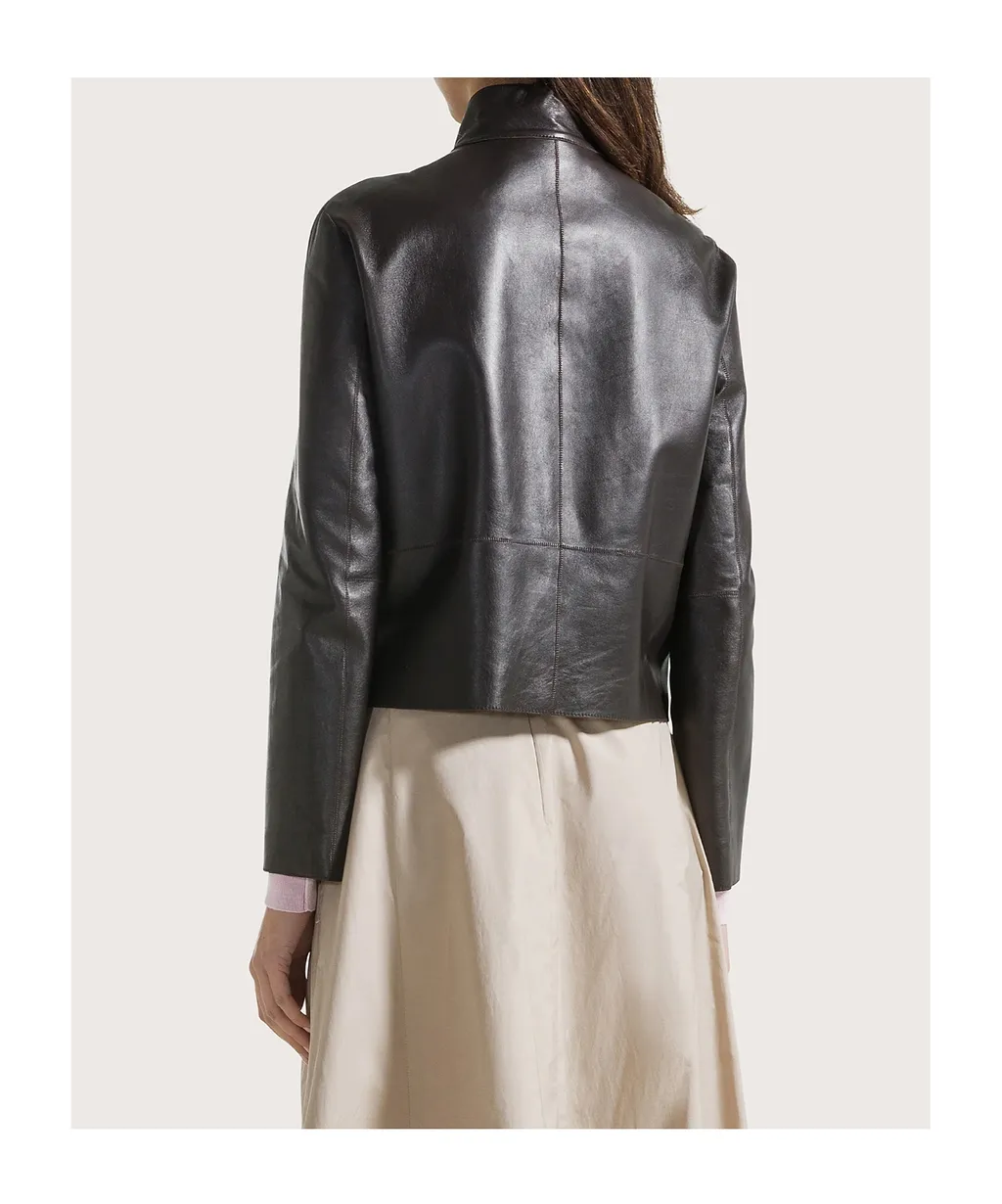 Seventy Stand Collar Nappa Leather Jacket