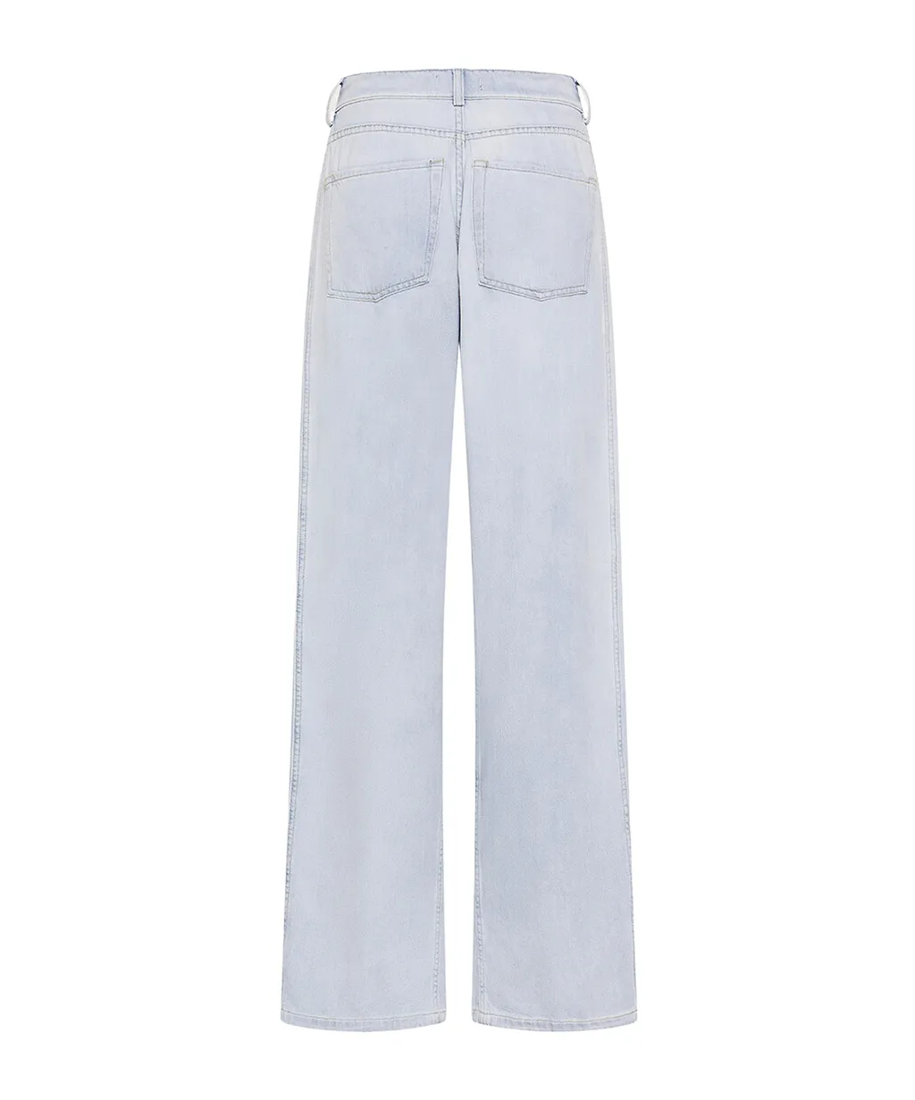 Chain-Embellished Jeans