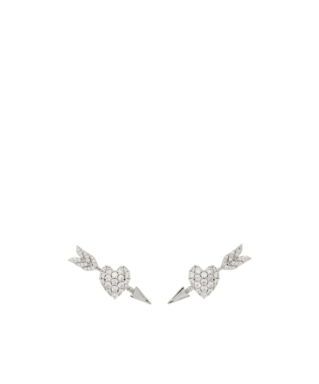 Heart-Shaped Arrow Earrings