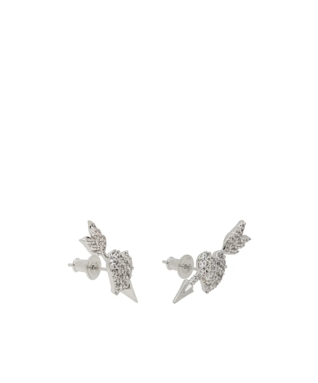 Heart-Shaped Arrow Earrings