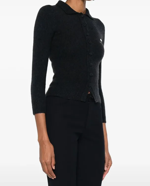 Logo-Detail Cardigan