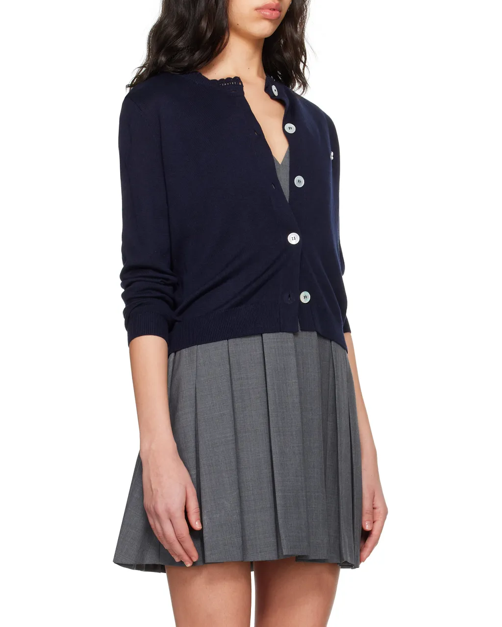 Logo-Embroidered Cardigan