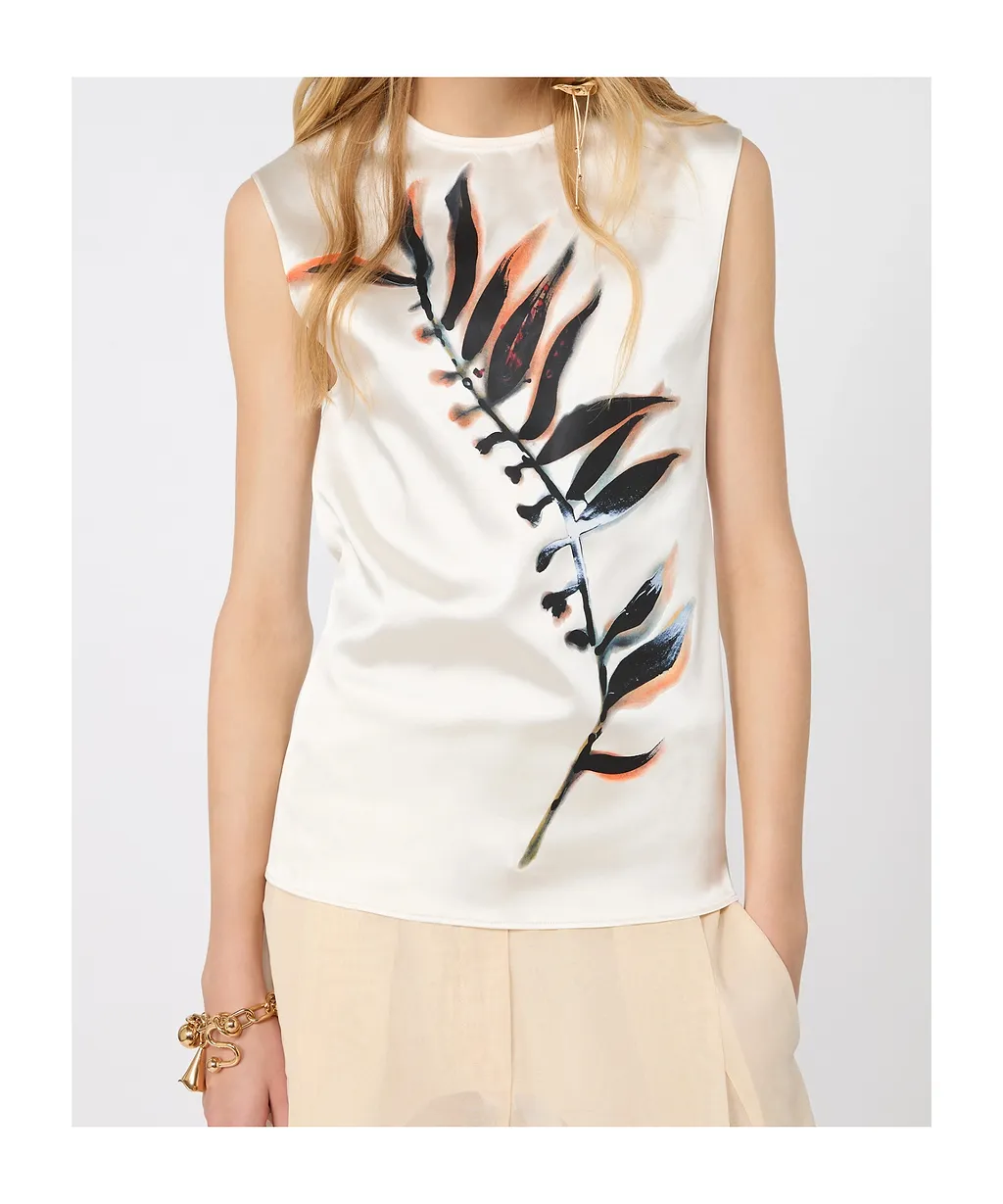 Sportmax Genero Printed Sleeveless Top
