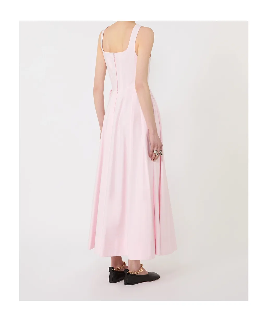 Sportmax Square-Neck Pleated Dress