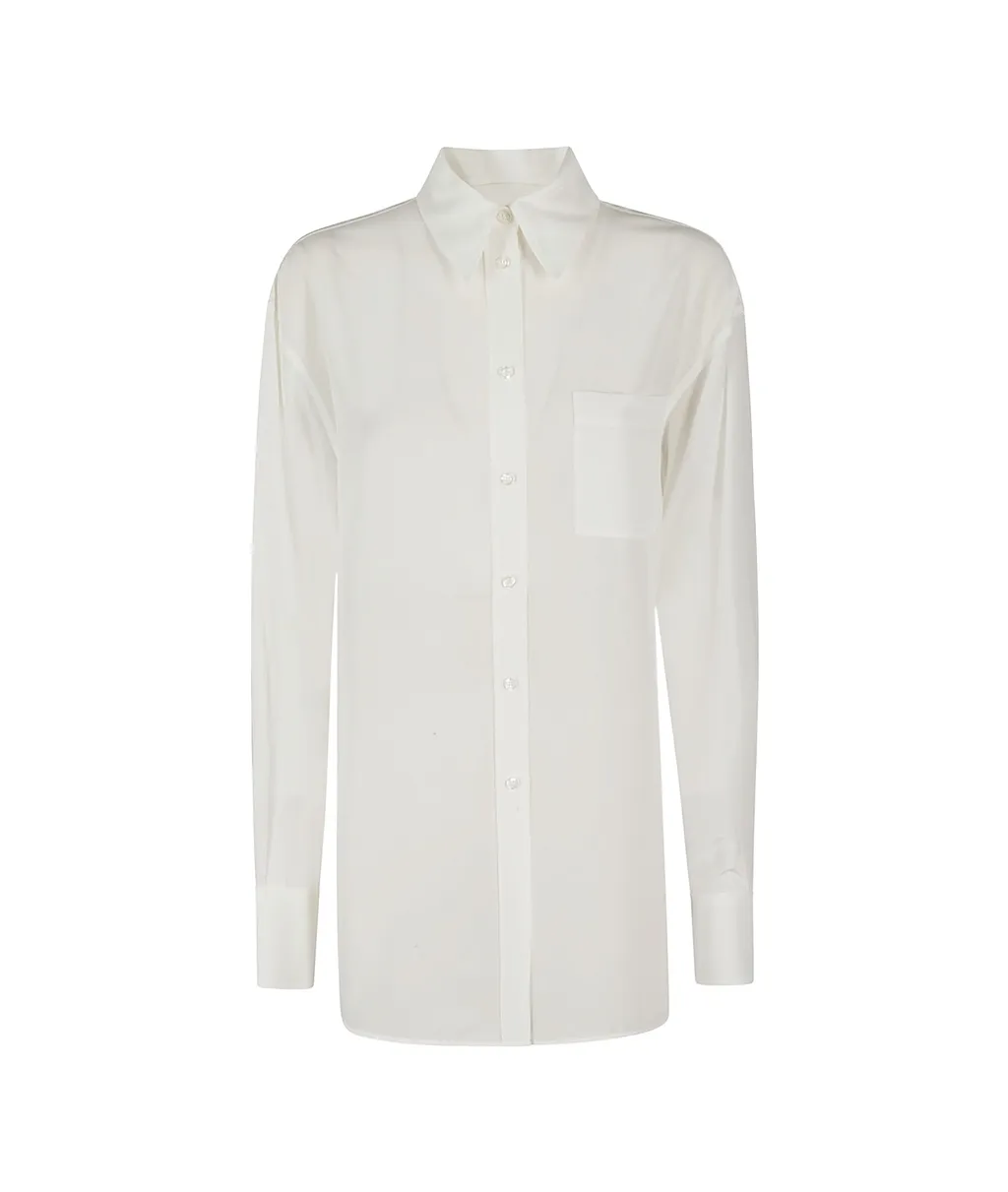 Sportmax Buttoned Curved Hem Shirt