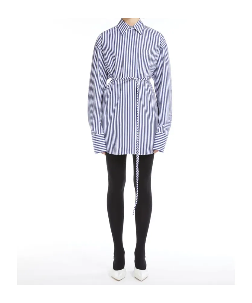 Sportmax Firma Striped Button-Up Shirt