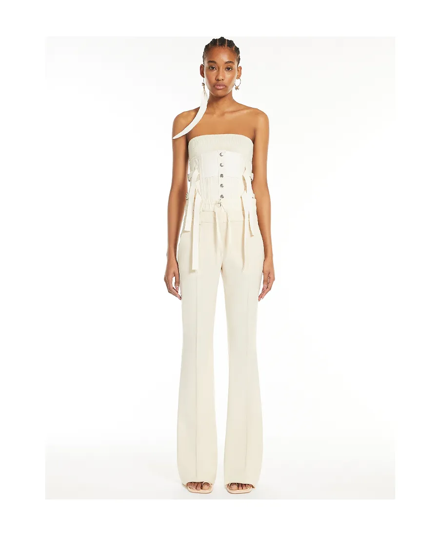 Sportmax Nilly Flared Drawstring Pants