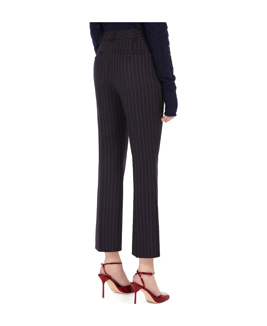 Sportmax Striped Flared Trousers