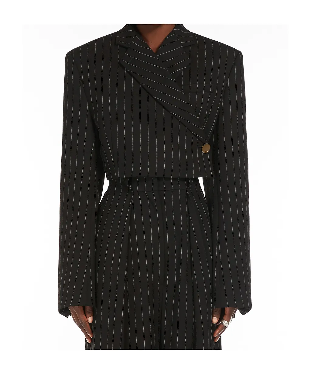 Sportmax Utopia Striped Cropped Blazer