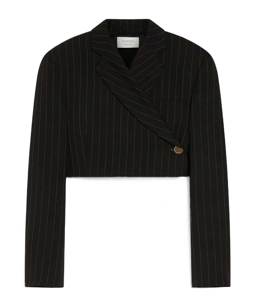 Sportmax Utopia Striped Cropped Blazer