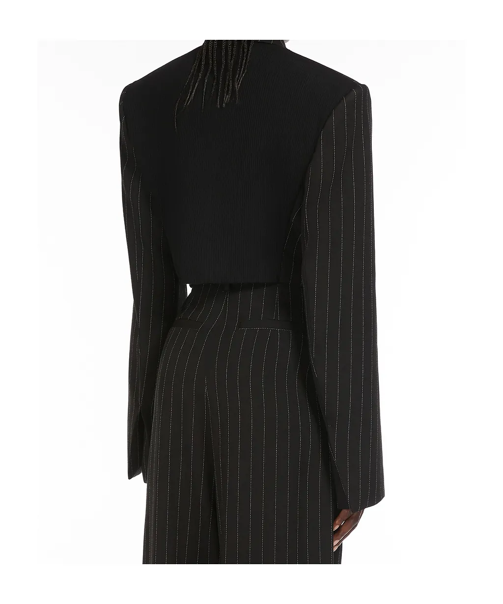 Sportmax Utopia Striped Cropped Blazer
