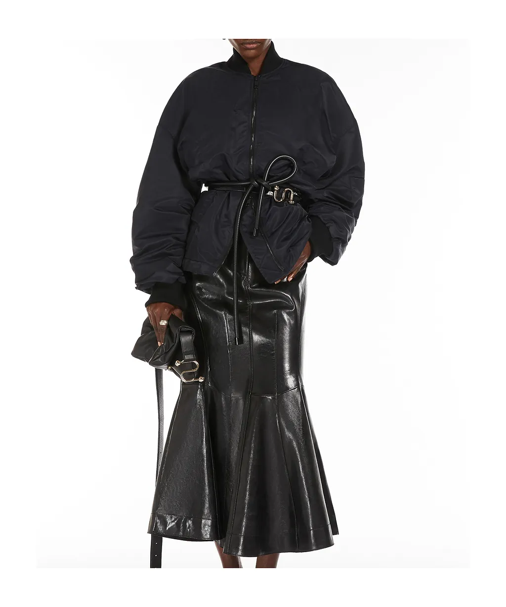 Sportmax Zebu Zip-Up Belted Jacket