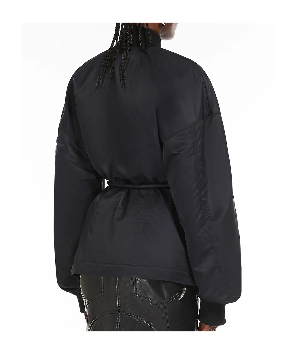 Sportmax Zebu Zip-Up Belted Jacket