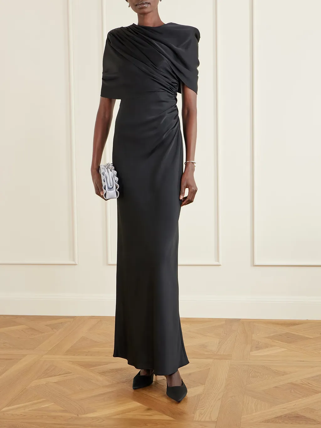 Backless Shawl Dress