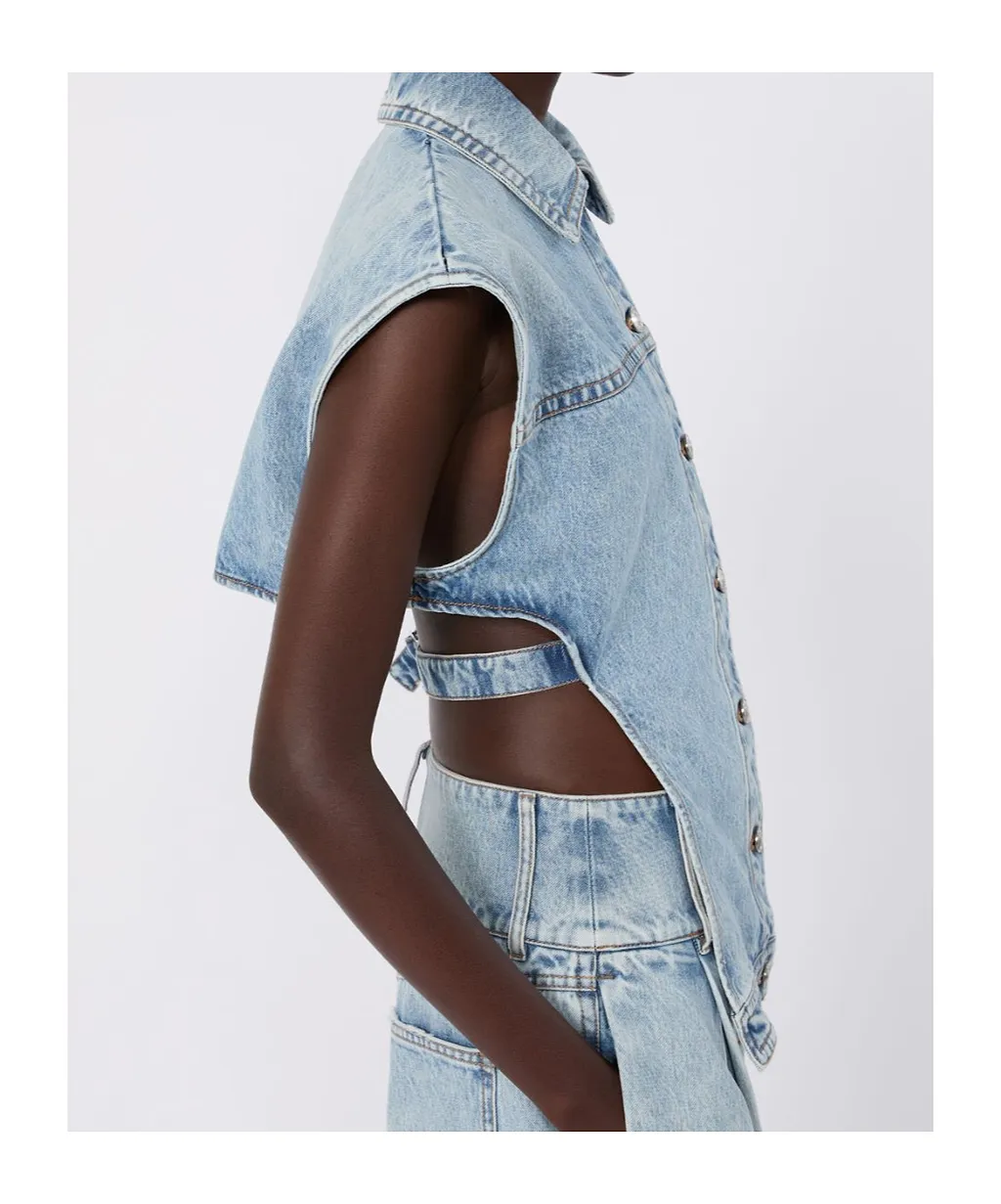 Layered Denim Jacket