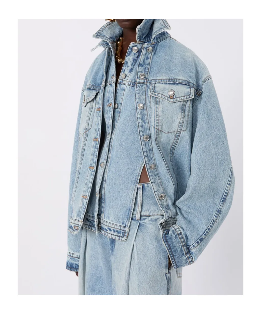 Layered Denim Jacket