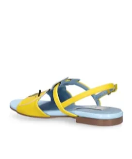 Bee Pattern Flat Sandals