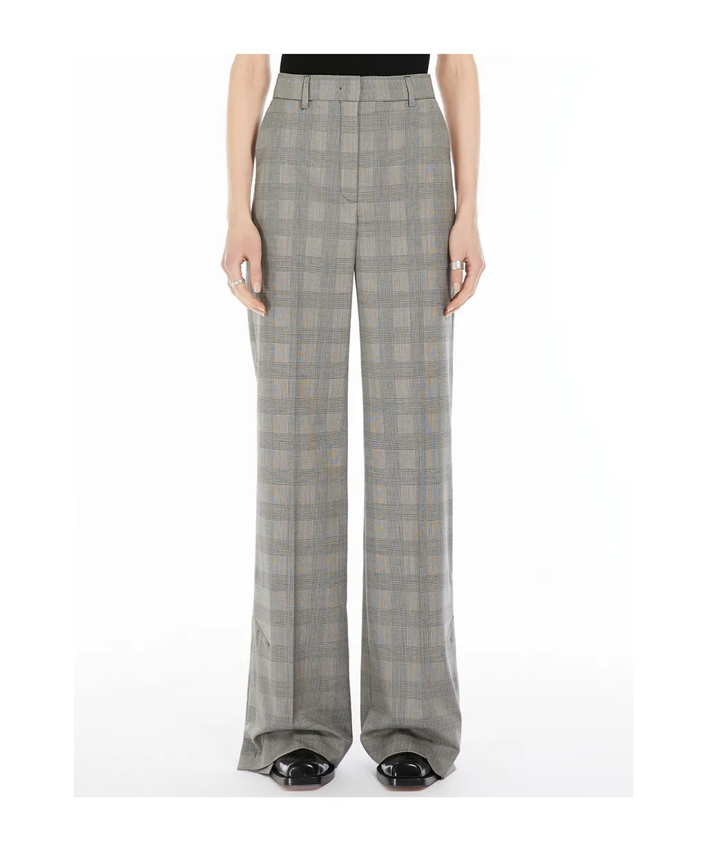 Weekend Max Mara Batun Checked Straight Leg Pants