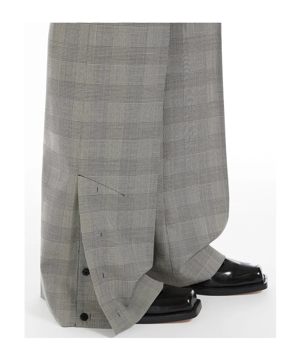 Weekend Max Mara Batun Checked Straight Leg Pants