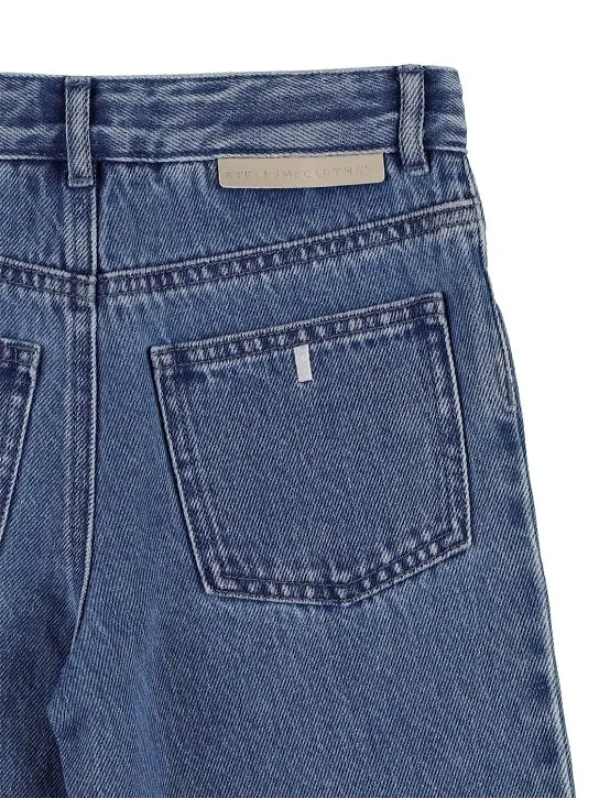 Belt-Loop Denim Shorts