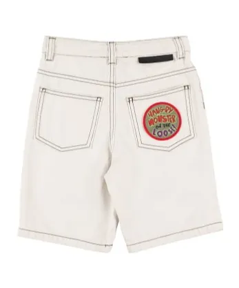 Belt-Loop Denim Shorts
