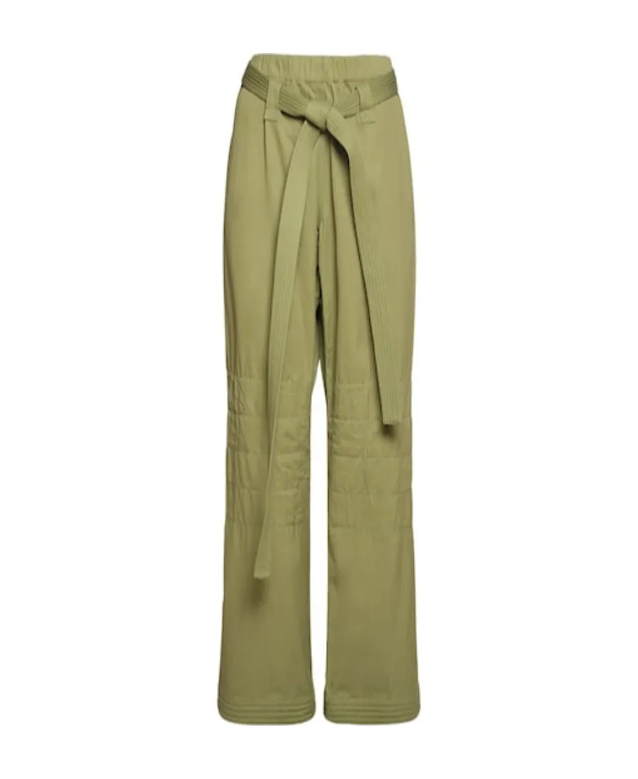 Belted Wide-Leg Pants