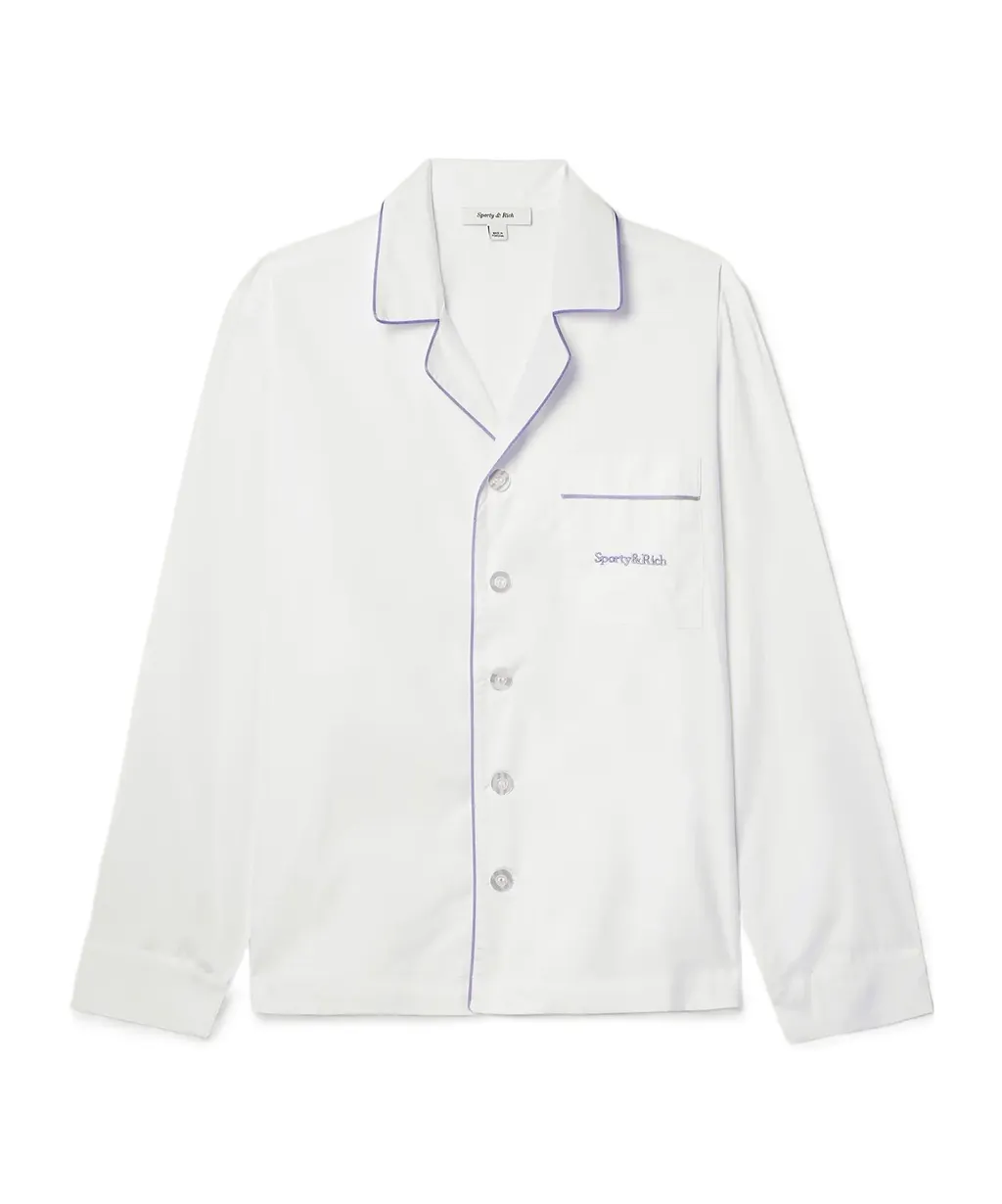 Carter Embroidered Shirt With Piping