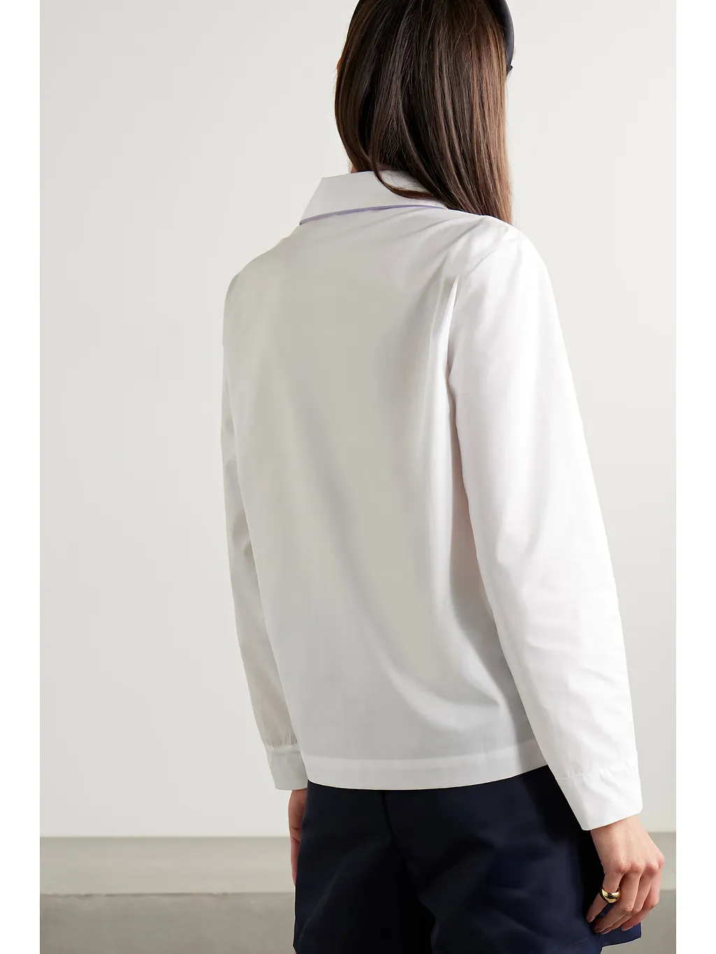 Carter Embroidered Shirt With Piping
