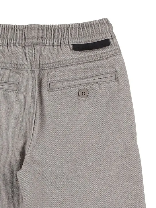 Drawstring Denim Shorts