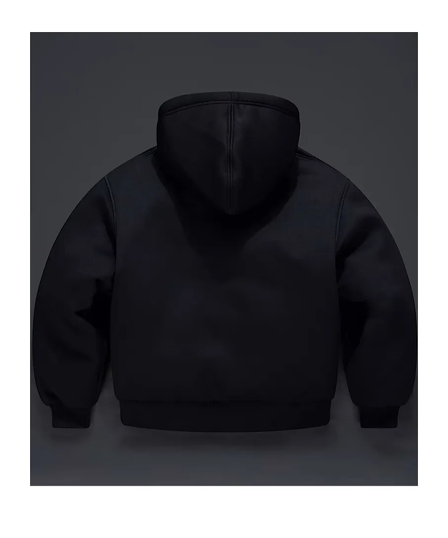 Hooded Casual Jacket Leather Pack