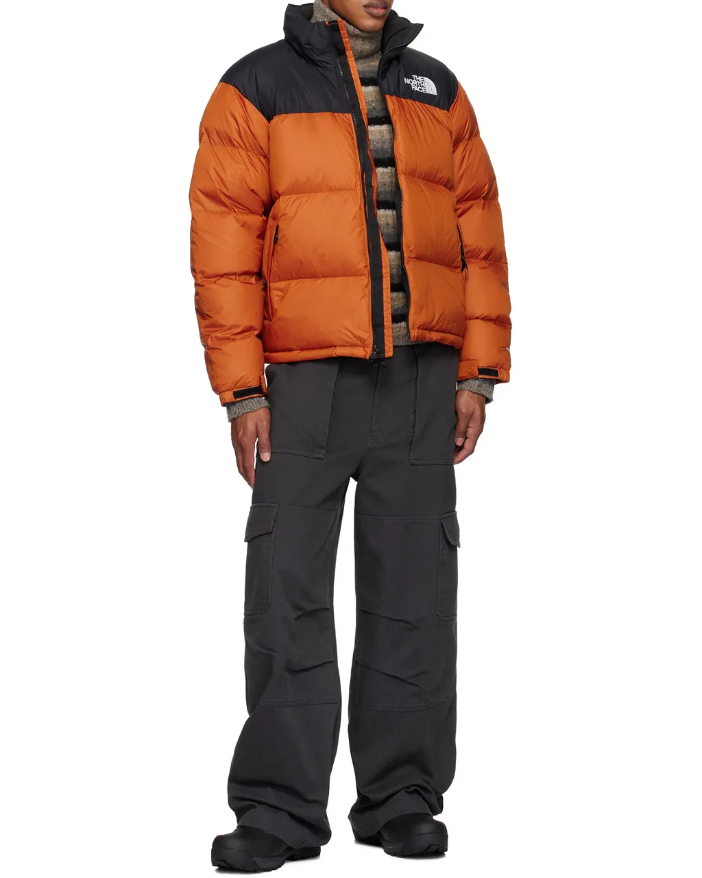 1996 Retro Nuptse Jacket Earthen Copper / Tnf Black
