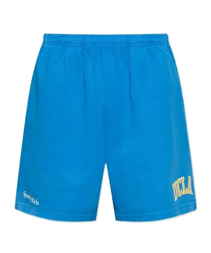 Sporty & Rich Ucla Printed Elasticated Waistband Shorts
