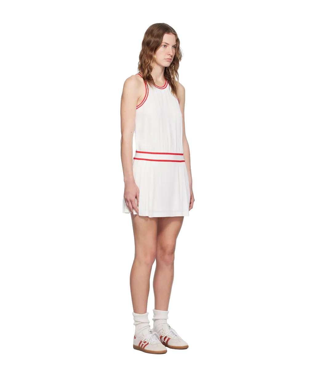 Sporty & Rich Phoebe Logo Embroidered Mini Dress